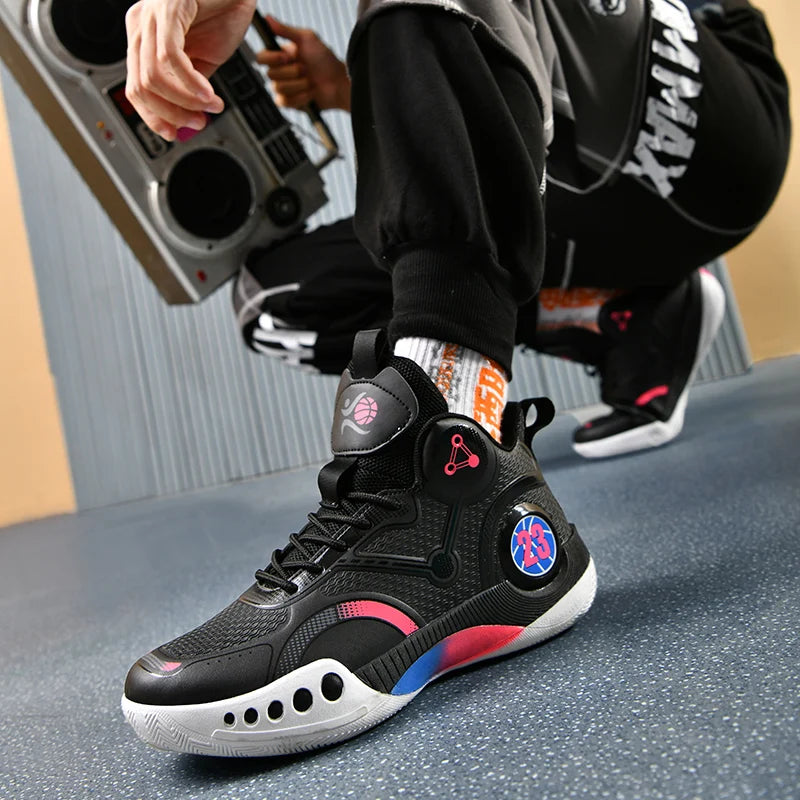 Popular Basketball Shoes Men Women Sneakers  Male Training Sports Fashion Colorful Waterproof Shoes Casual Non-Slip Couple Shoes