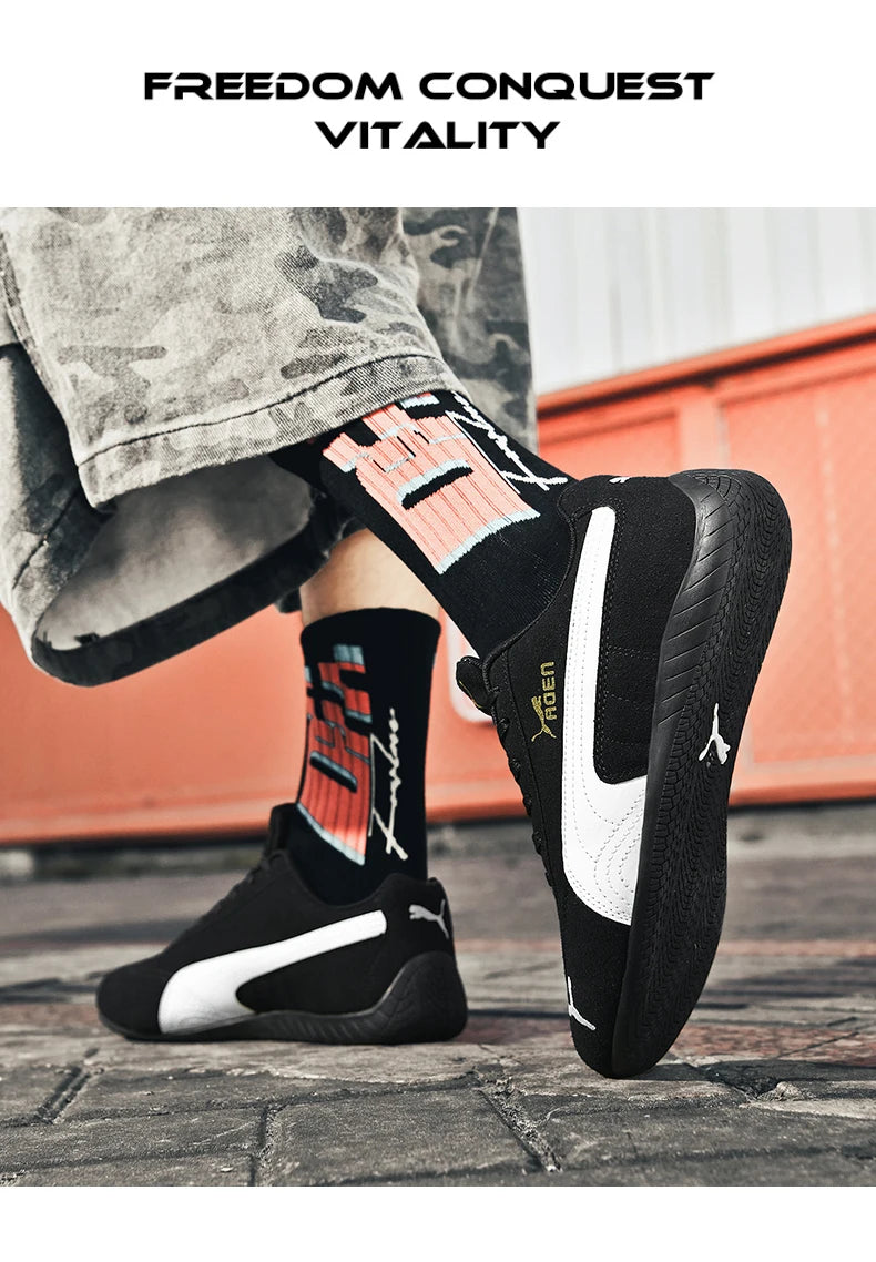 The genuine leather lightweight soft-soled Forrest Gump sneakers are fashionable and versatile low-top sports and casual shoes