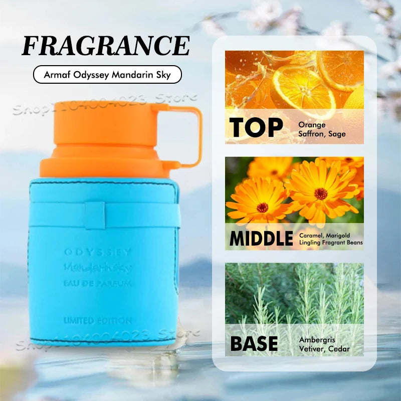 100ML Armaf Odyssey Eau De Parfum Spray High Quality Long-lasting Fragrance Perfume For Men For Women Suitable For All Occasions