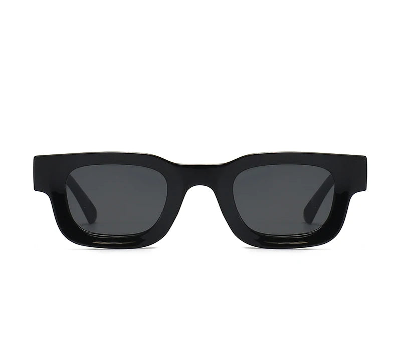 Small Sunglasses Rectangle Thick Frame Square Sun Glasses Men's Black Blue Ladies Sun Shades Uv400 Unisex Eyewears