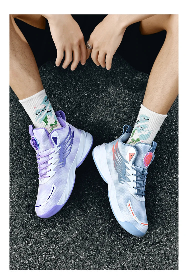 Basketball shoes youth students court sports shoes shock absorption non-slip Training Match Shoes