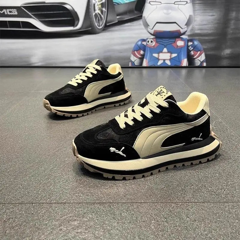 Men's Sneakers Shoes for Men Platform Sports Shoes Sports and Leisure Casual Sneaker Non-slip Fashion Wear-resistant Loafers
