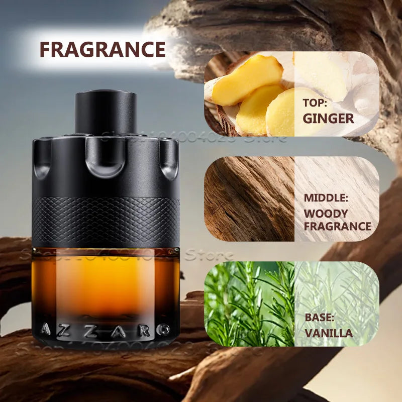 100ML Azzaro The Most Wanted Parfum Intense Mens Cologne Spicy Seductive Fragrance Luxury Perfumes For Men Attract Women Perfume