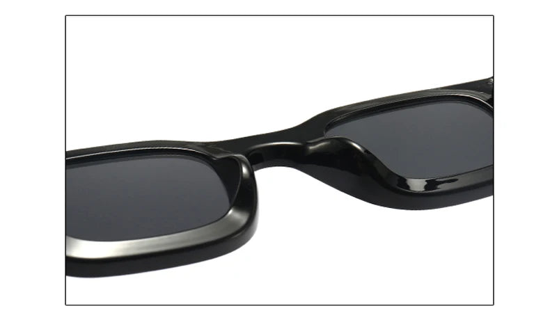 Small Sunglasses Rectangle Thick Frame Square Sun Glasses Men's Black Blue Ladies Sun Shades Uv400 Unisex Eyewears