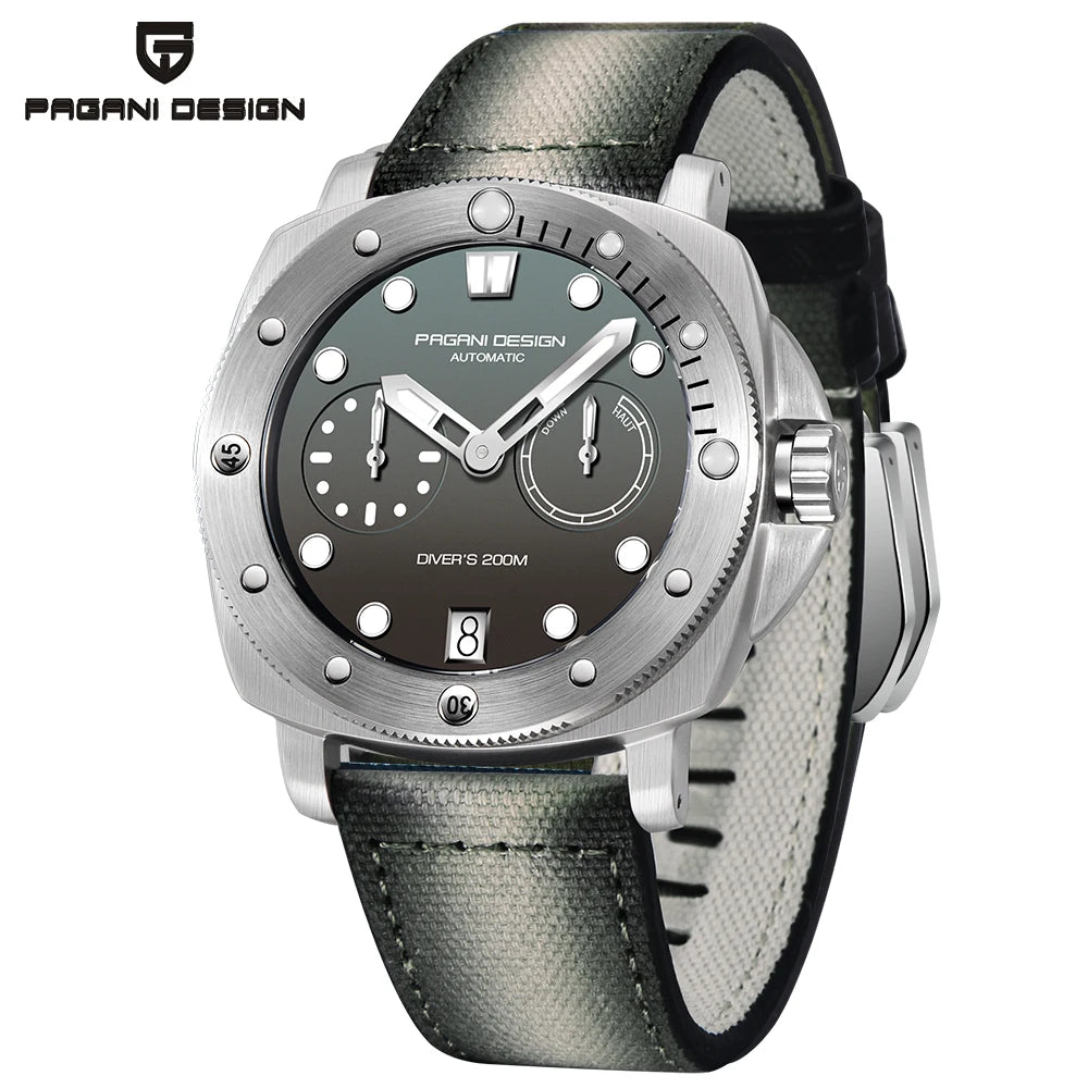 PAGANI DESIGN Mechanical Wristwatches Brand CAL.2C10 watches Sapphire Glass AR coating 200M Waterproof Chrono Clock reloj hombre