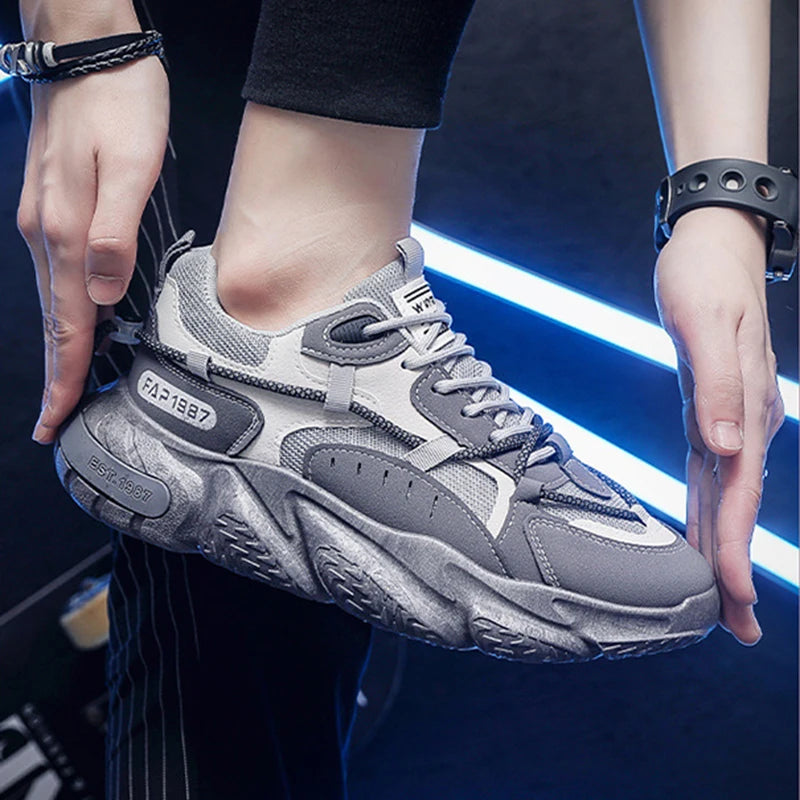 Oulylan 2025 Men's Sneakers Tennis Shoes Casual Sports Shoes for Men Spring Autumn Men Breathable Wear-resistant Running Shoes