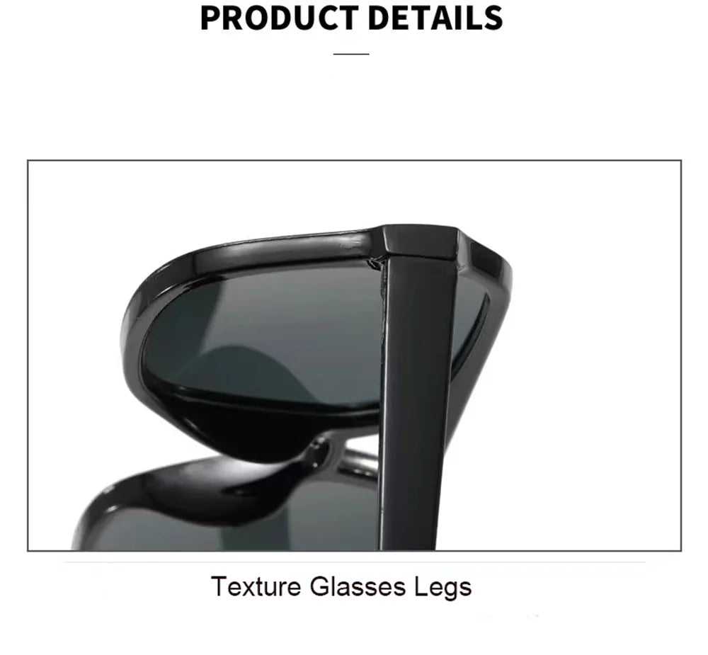 Square Oversized Sunnies Studios Aesthetic Shades Sunglasses for Women Sun Glasses Lady Female Eyewear Colour