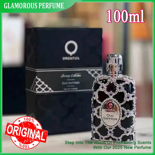 Lattafa Oud Oriental Tune Saffron Men Women EDP Spray Unisex Neutral Cologne Long-Lasting Perfumes De Mujer Originales Perfume