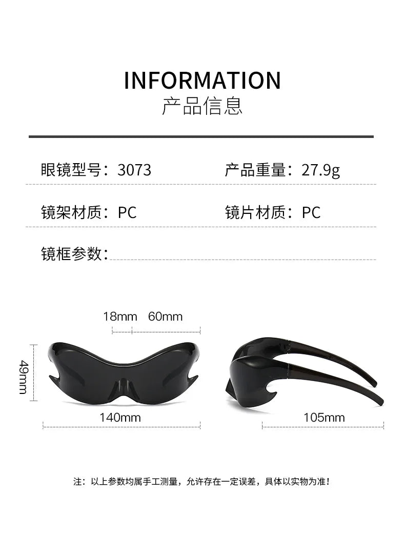 Classic Men's Vintage Sunclasses Women Joined Body Future Technology Sense Sun Glasses Men Outdoor Cycling Sports Eyewear UV400