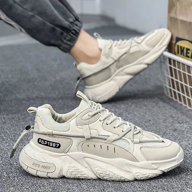 Oulylan 2025 Men's Sneakers Tennis Shoes Casual Sports Shoes for Men Spring Autumn Men Breathable Wear-resistant Running Shoes