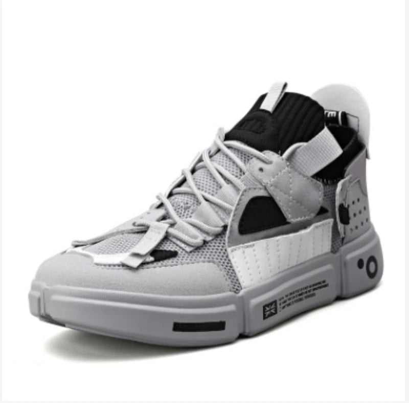 Men's Shoes For Enlightenment In Autumn New Breathable Super Hot Couple Shoes For Men's Korean Style Color-Blocking Personality