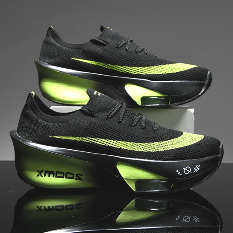 Casual Sneakers Air Cushion Running Shoes Jogging Marathon Men Sports Breathable Lightweight Comfortable Nonskid Leisure Sneaker