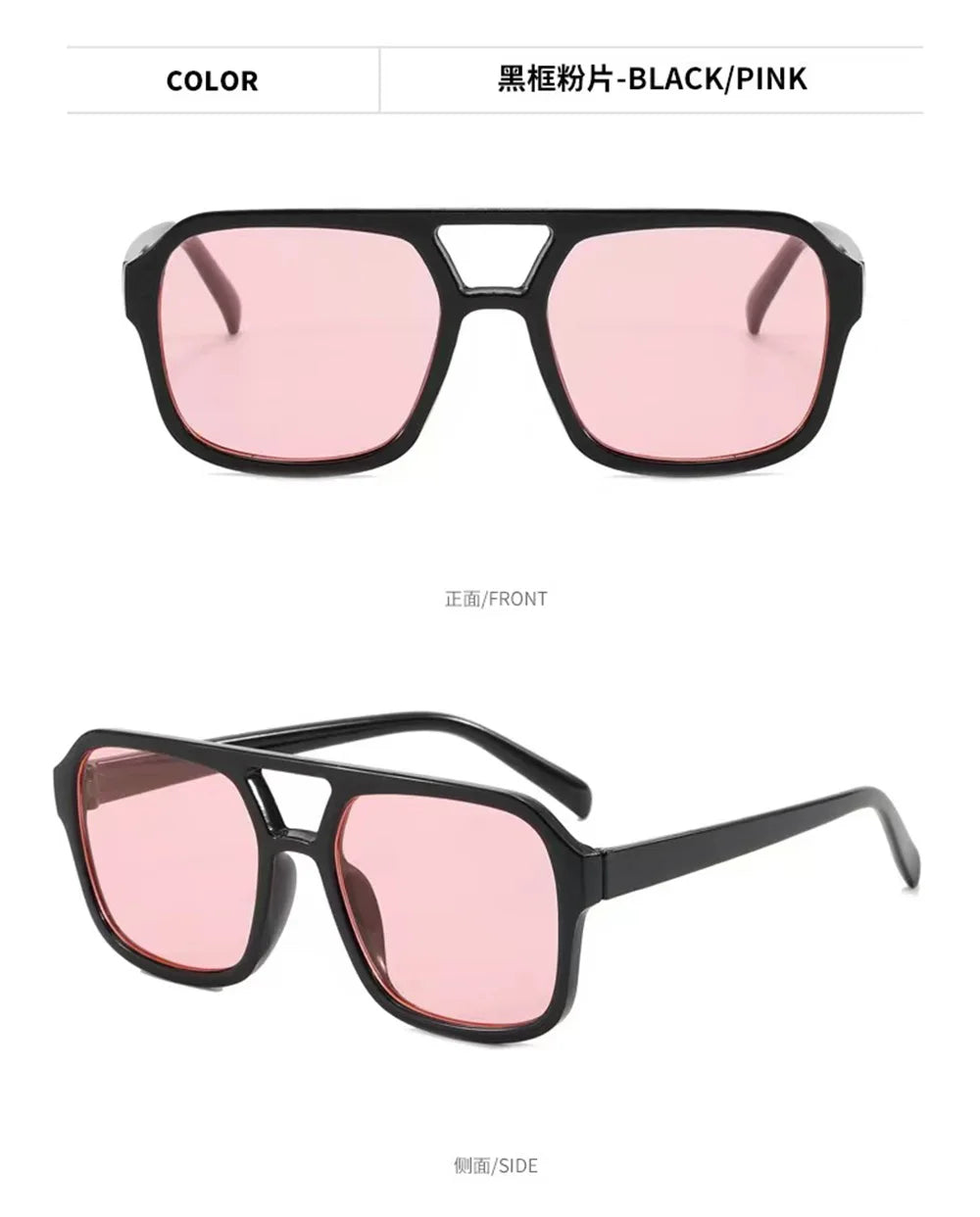 Square Oversized Sunnies Studios Aesthetic Shades Sunglasses for Women Sun Glasses Lady Female Eyewear Colour