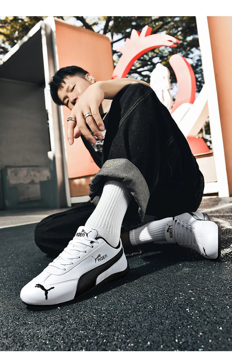 The genuine leather lightweight soft-soled Forrest Gump sneakers are fashionable and versatile low-top sports and casual shoes