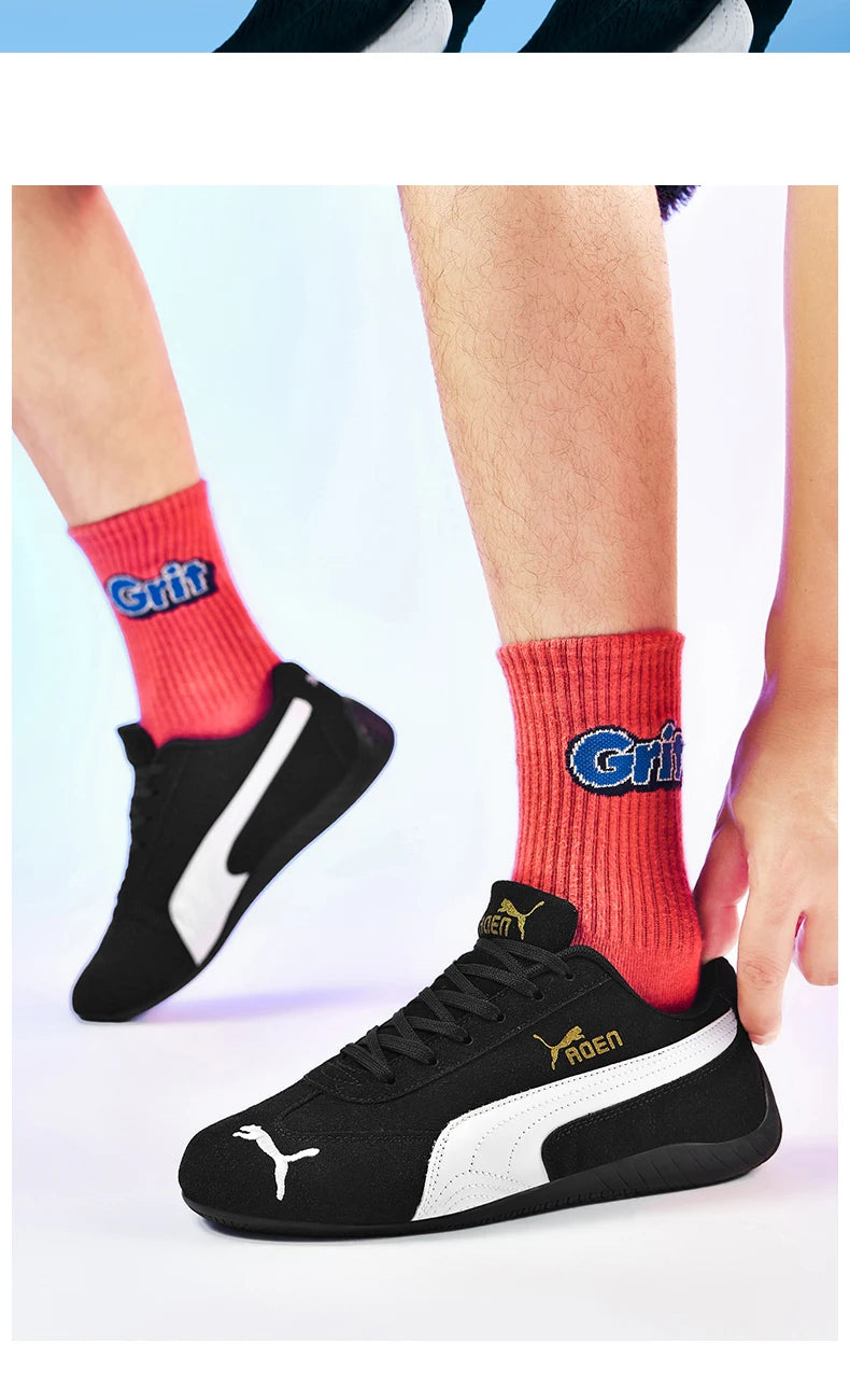The genuine leather lightweight soft-soled Forrest Gump sneakers are fashionable and versatile low-top sports and casual shoes