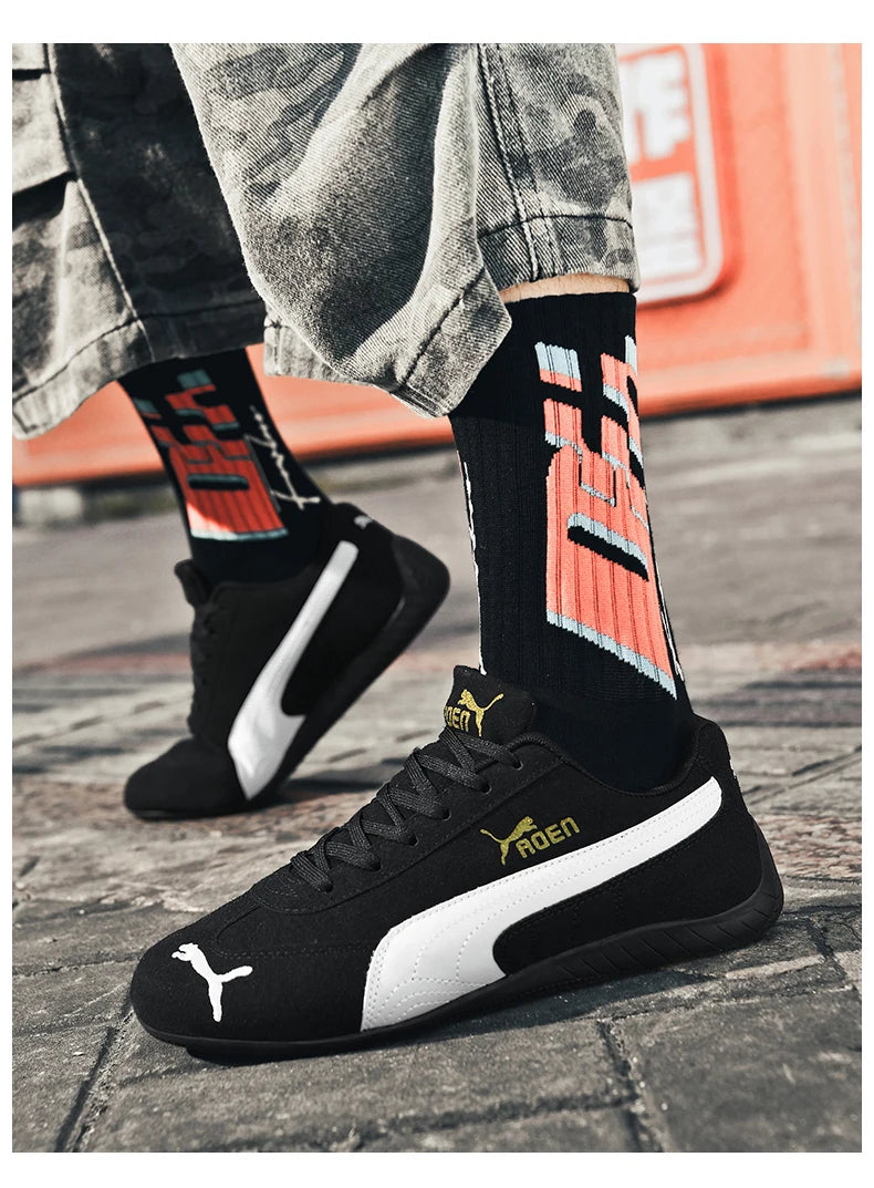 The genuine leather lightweight soft-soled Forrest Gump sneakers are fashionable and versatile low-top sports and casual shoes