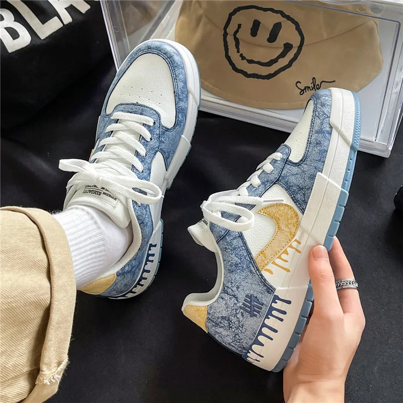 Shoes Men's 2025 Spring New Lightweight Non-slip Fashion Trend All-match Casual Soft Bottom Shock Absorption Running Sports