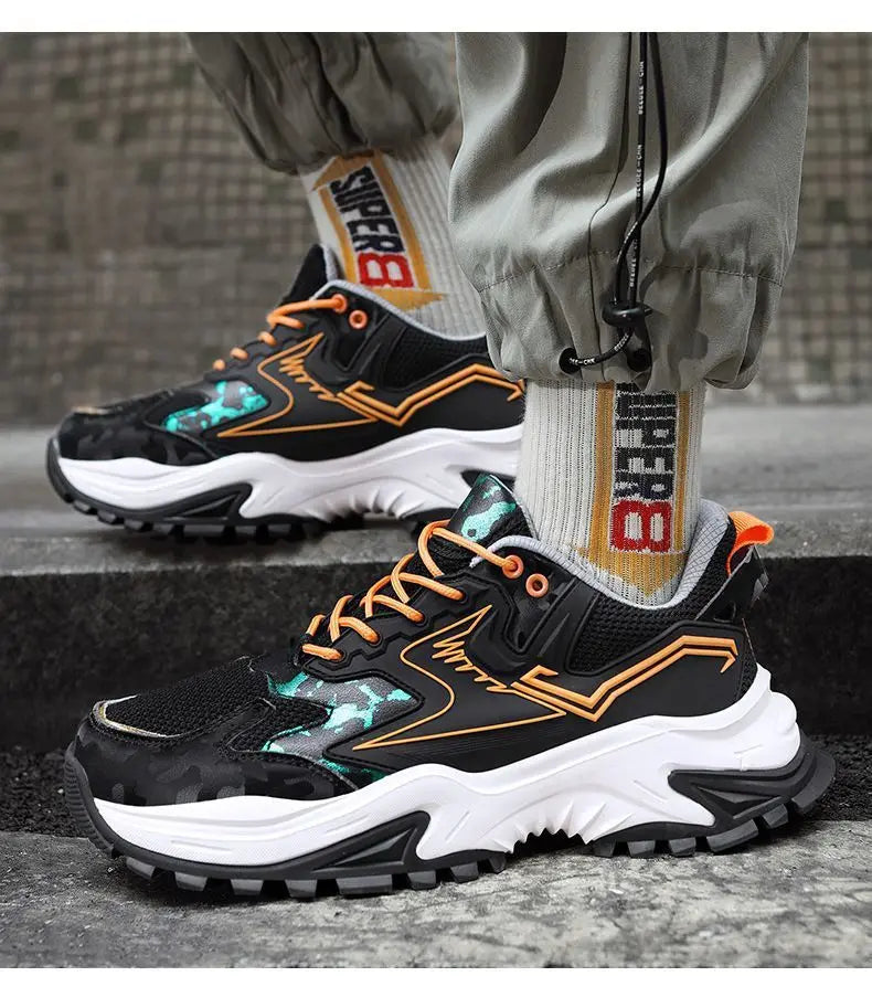 Men Sneakers Breathable Running Shoes 2025 Men Comfortable Black Casual Sneakers Outdoor Fashion Casual Shoes Zapatos De Mujer