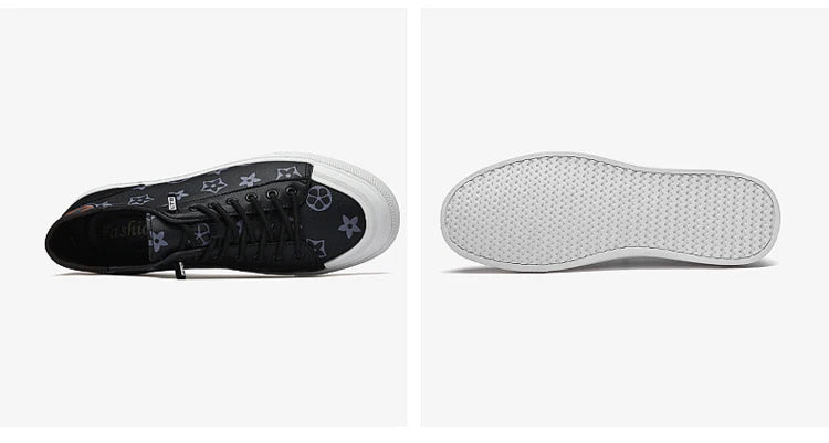 2025 Autumn Men's White Sneakers - Breathable Korean Street Style, Versatile Casual Shoes with Hong Kong Vibes