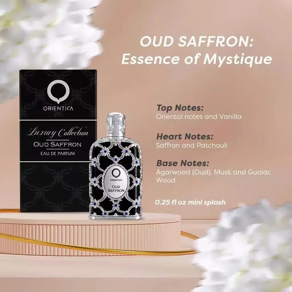 Lattafa Oud Oriental Tune Saffron Men Women EDP Spray Unisex Neutral Cologne Long-Lasting Perfumes De Mujer Originales Perfume