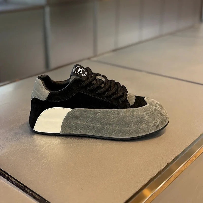 Sneakers Casual Mens Designer Cover Bottom Board Shoes Fashion Microfiber Leather Upper Increased Internal Platform Sports Shoes