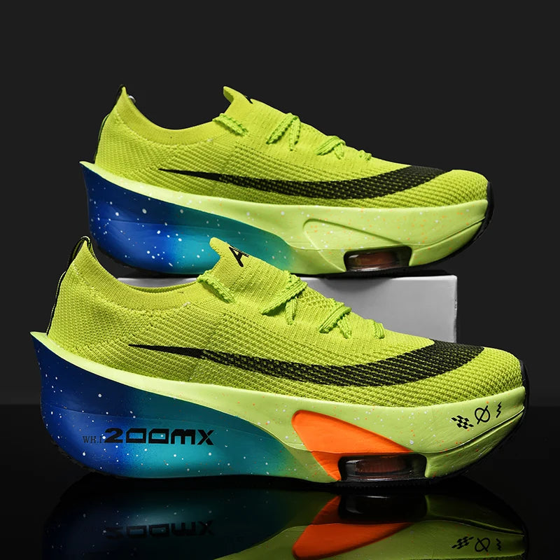 Casual Sneakers Air Cushion Running Shoes Jogging Marathon Men Sports Breathable Lightweight Comfortable Nonskid Leisure Sneaker
