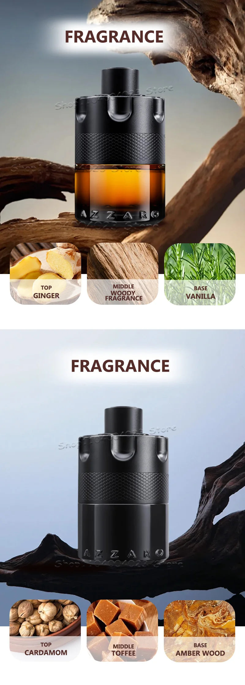 100ML Azzaro The Most Wanted Parfum Intense Mens Cologne Spicy Seductive Fragrance Luxury Perfumes For Men Attract Women Perfume