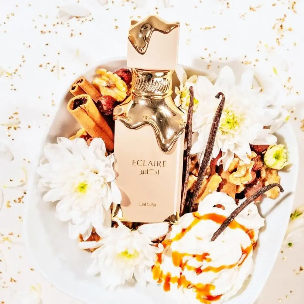 2025 New 100ML Lattafa Eclaire Eau De Parfum For Women Arabic Fragrance Sweet Vanilla Sensual Oriental Cologne Body Spray