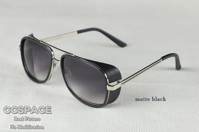 SU079 Retro Sun Glasses Red Lenses For Men Steam punk Women Vintage Male Sunglasses 2024 Men Goggle UV400