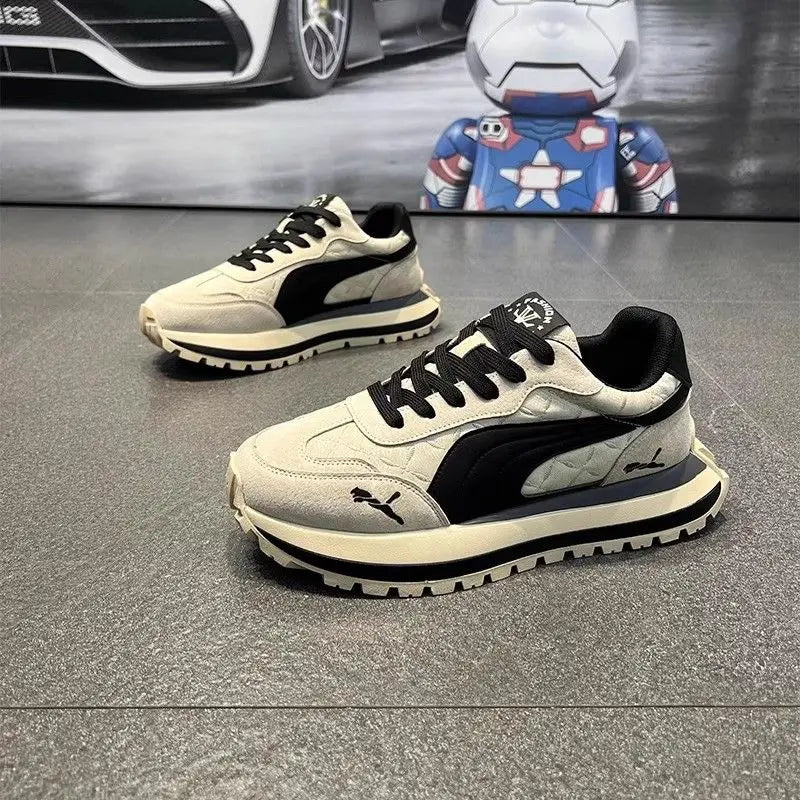 Men's Sneakers Shoes for Men Platform Sports Shoes Sports and Leisure Casual Sneaker Non-slip Fashion Wear-resistant Loafers