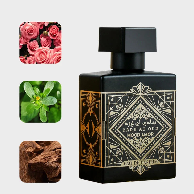 Arabian Fragrance Ebony Perfume Men's Woody Tone Lasting Fragrance Noble Mature Glory Love Amber Men's Dubai Arabian Perfume