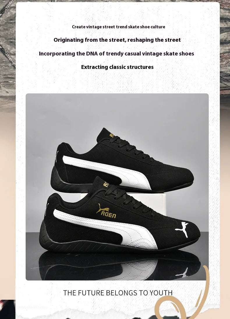 The genuine leather lightweight soft-soled Forrest Gump sneakers are fashionable and versatile low-top sports and casual shoes