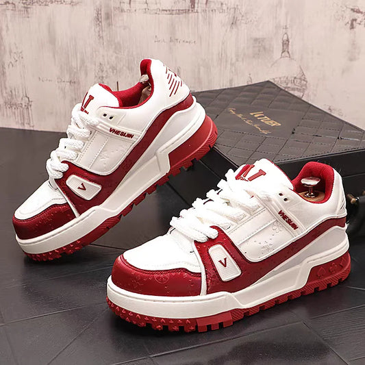 Designer Wedding Party Shoes Autumn Fashion Casual Sneakers Round Toe Thick Bottom Walking Office Leisure Loafers
