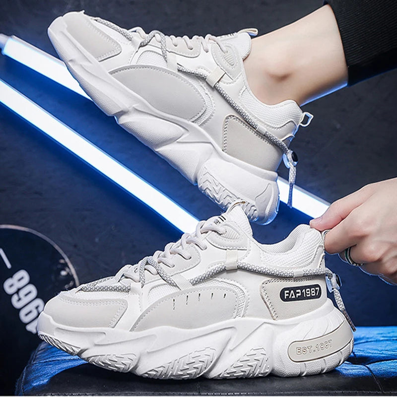 Oulylan 2025 Men's Sneakers Tennis Shoes Casual Sports Shoes for Men Spring Autumn Men Breathable Wear-resistant Running Shoes