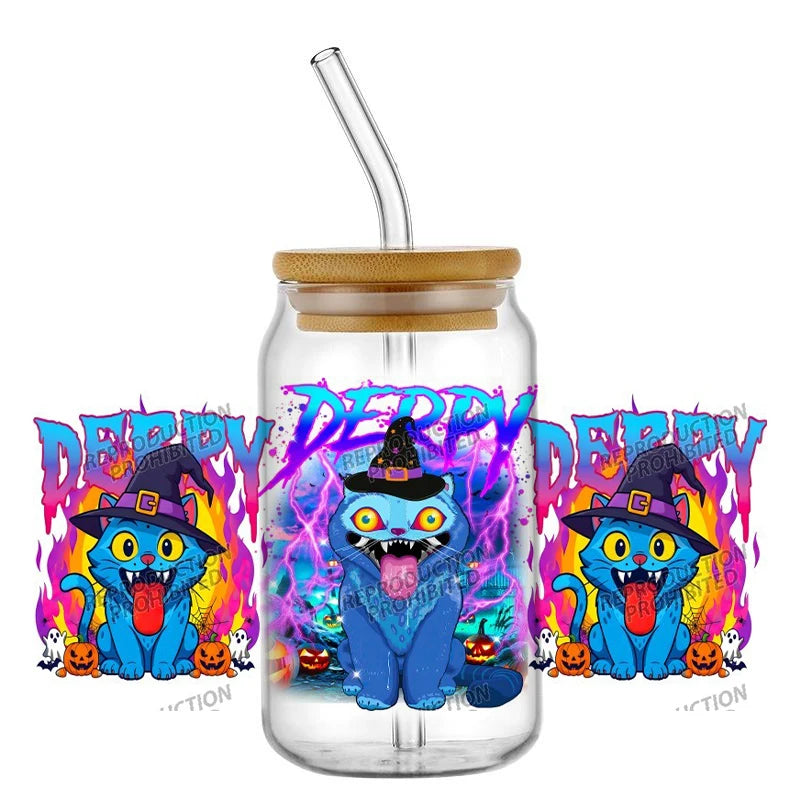 30 Style of Kpop Boy Band Design 3D UV DTF 16oz Cup Wraps Demon Inspired Hunter Girl Anime Fan 3D Transfers Stickers