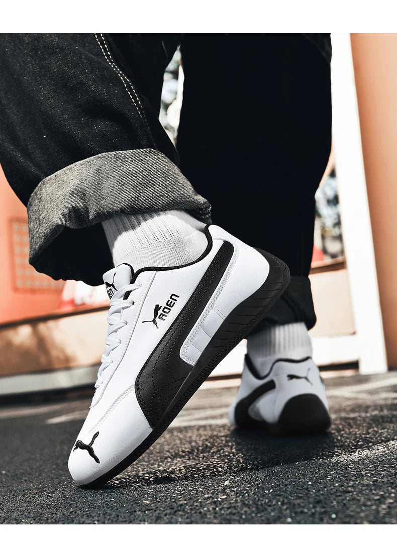 The genuine leather lightweight soft-soled Forrest Gump sneakers are fashionable and versatile low-top sports and casual shoes