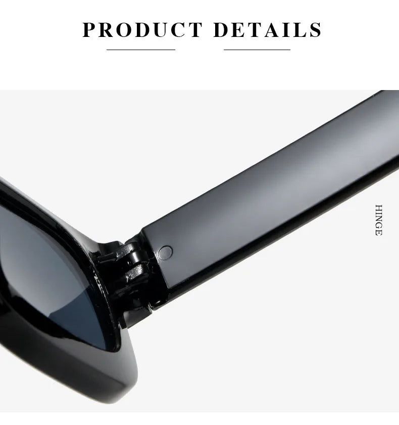 Small Sunglasses Rectangle Thick Frame Square Sun Glasses Men's Black Blue Ladies Sun Shades Uv400 Unisex Eyewears