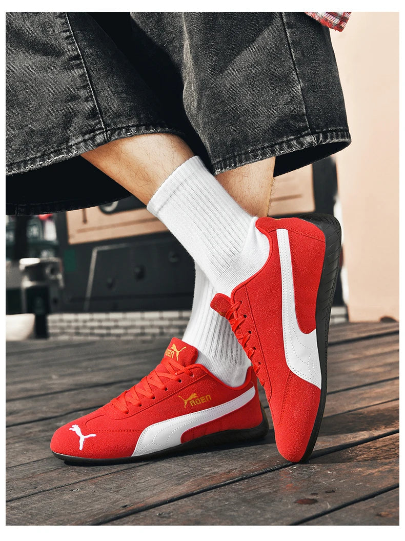 The genuine leather lightweight soft-soled Forrest Gump sneakers are fashionable and versatile low-top sports and casual shoes
