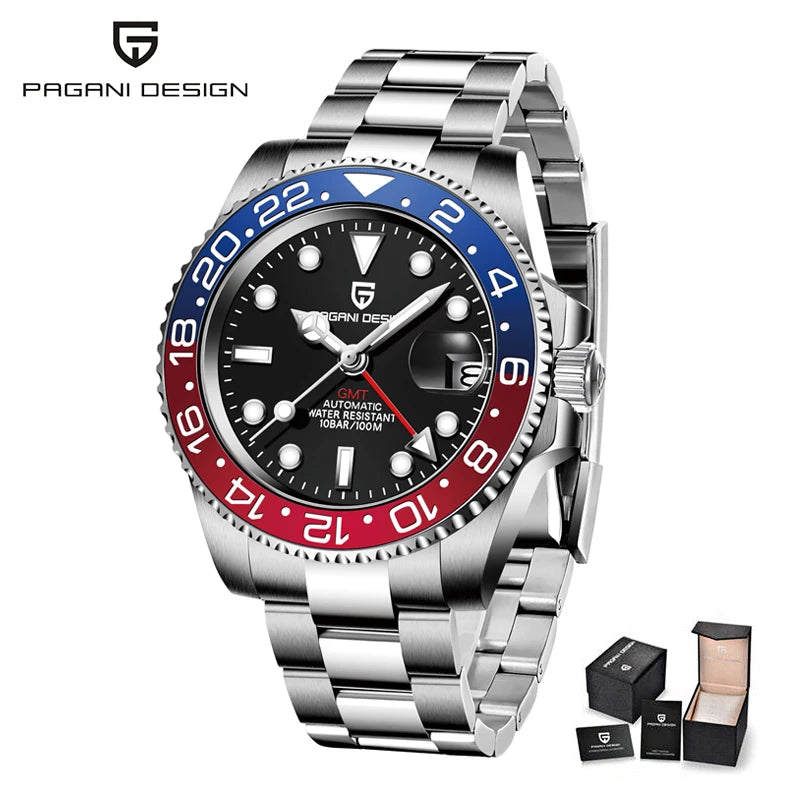 PAGANI DESIGN Men Watch Original Automatic Mechanical Watch For Man Scale Waterproof Luminous StainlessSteel watch Reloj PD-1662