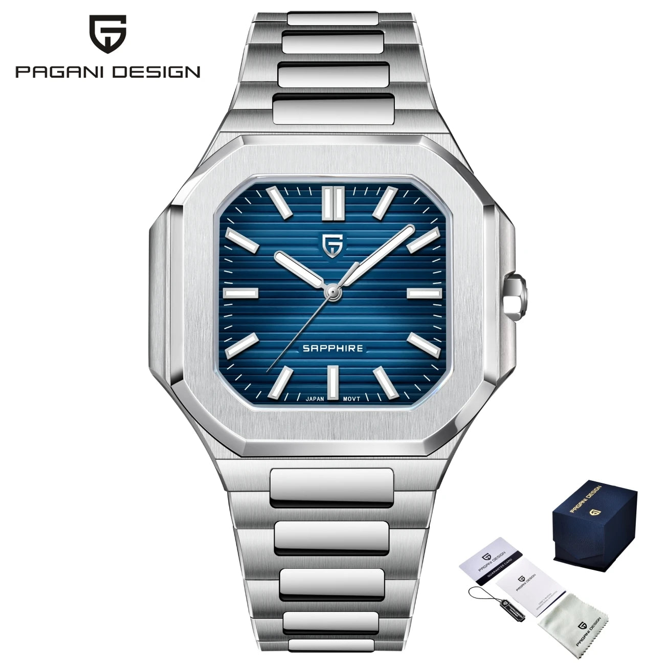 PAGANI DESIGN 2025 Men's Luxury Watch Mechanical Chronograph Quartz Movement Stainless Steel Waterproof Sapphire Crystal