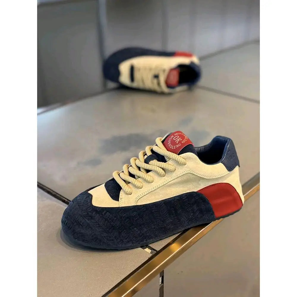 Sneakers Casual Mens Designer Cover Bottom Board Shoes Fashion Microfiber Leather Upper Increased Internal Platform Sports Shoes