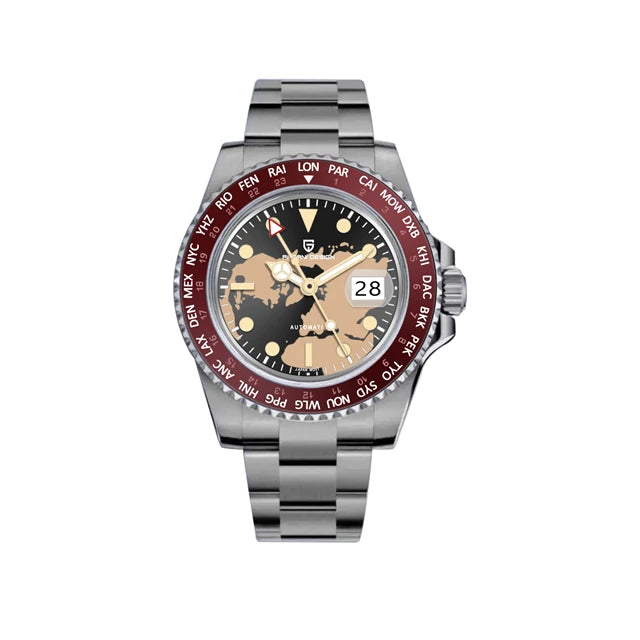 PAGANI DESIGN V4 40MM GMT NH34 Luxury Men's Watches Top Fashion Automatic Mechanical Watches for Men Sapphire Waterproof Clock