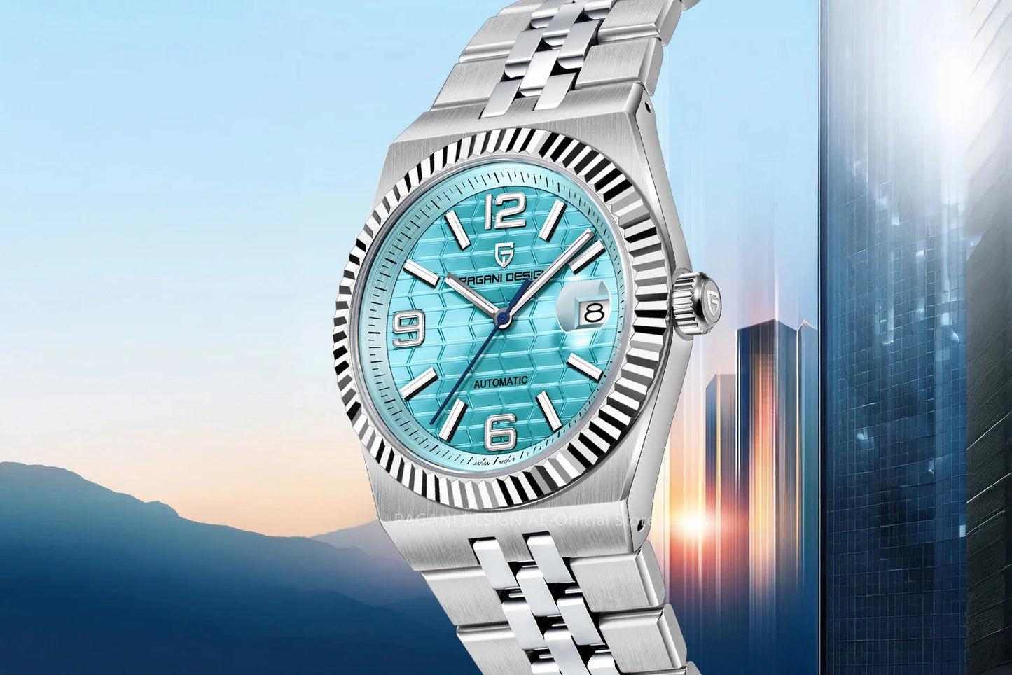 PAGANI DESIGN 3D Rhombus Dial Watches Luxury Automatic Watch Men Stainless steel Mechanical Wristwatch For Gift Box 2025 New