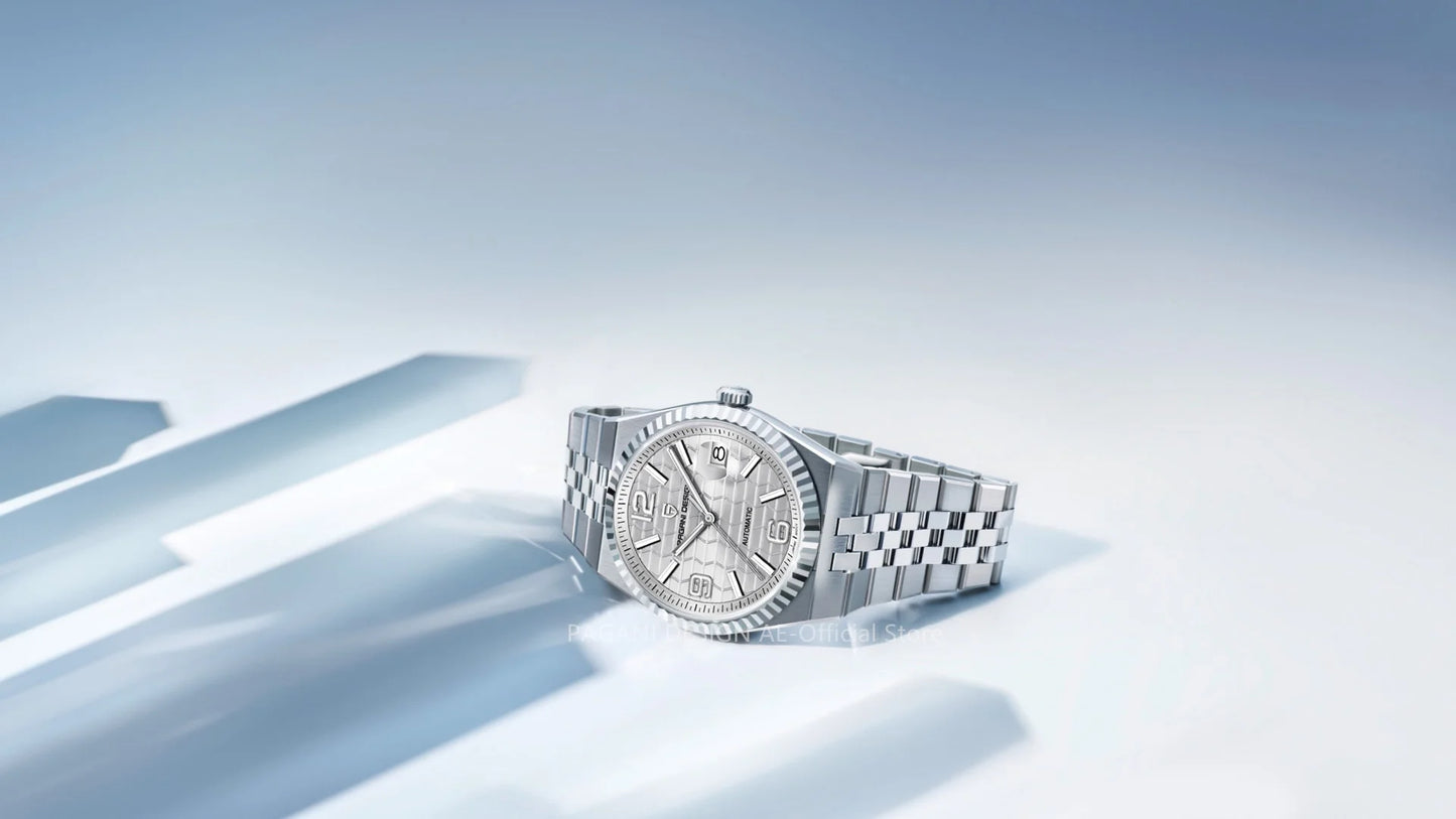 PAGANI DESIGN 3D Rhombus Dial Watches Luxury Automatic Watch Men Stainless steel Mechanical Wristwatch For Gift Box 2025 New