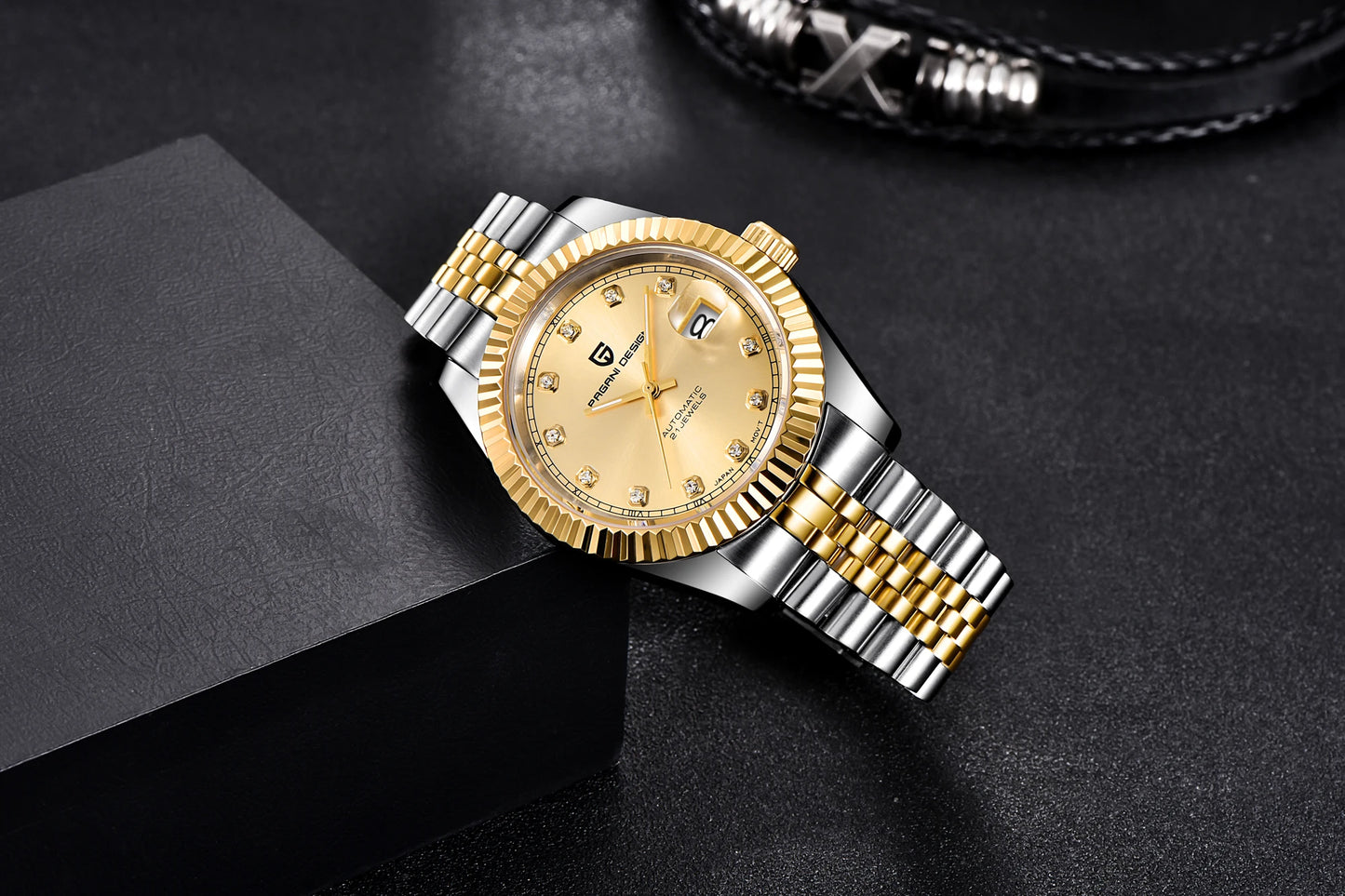 PAGANI DESIGN Man Mechanical Watch Top Brand Luxury Automatic Watch Stainless Steel 100m Waterproof Watch Men Clock Reloj Hombre