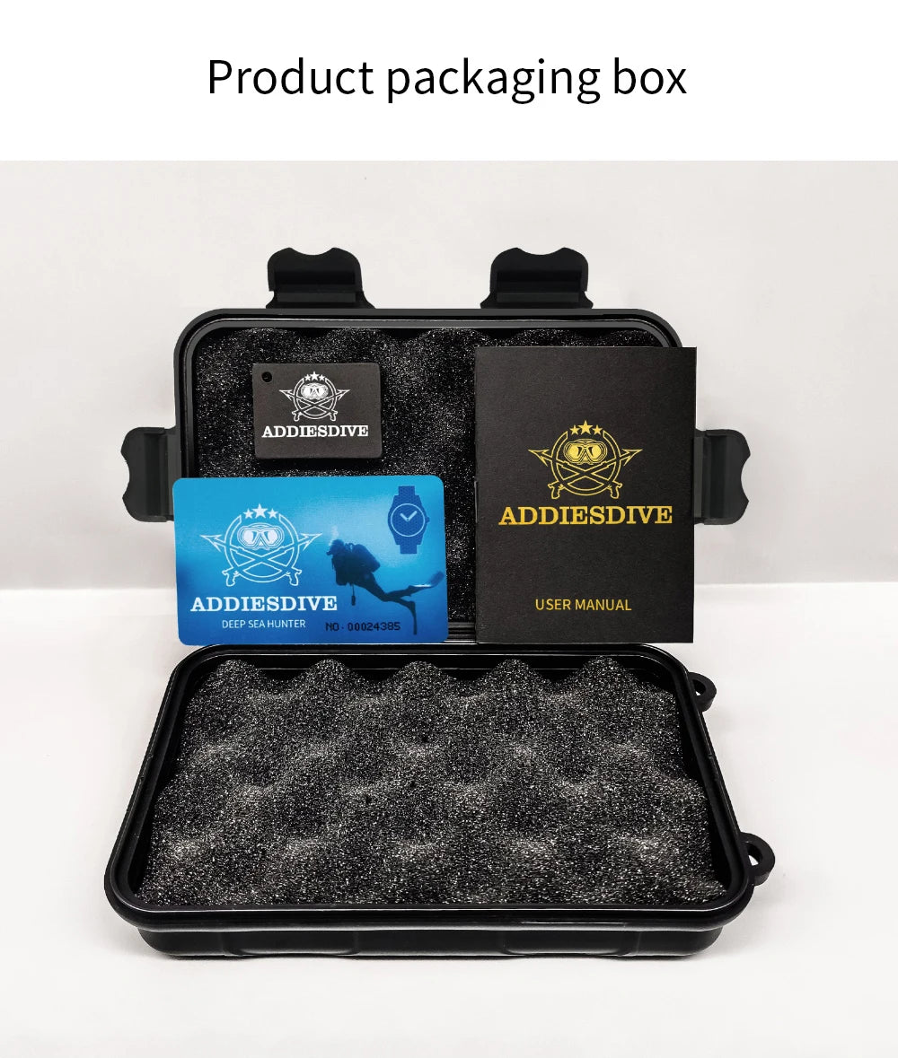 ADDIESDIVE MY-H3-2 Men's Dive Quartz Watch 41mm Fashion Stainless Steel Wristwatch 200M Calendar Display Luminous Watches ForMen