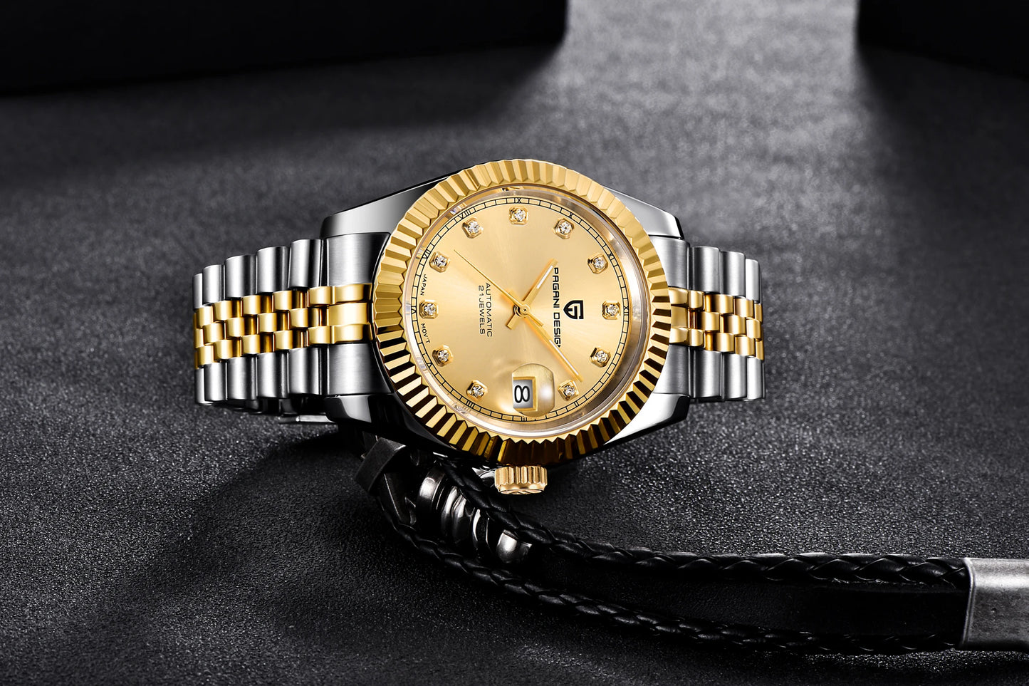 PAGANI DESIGN Man Mechanical Watch Top Brand Luxury Automatic Watch Stainless Steel 100m Waterproof Watch Men Clock Reloj Hombre