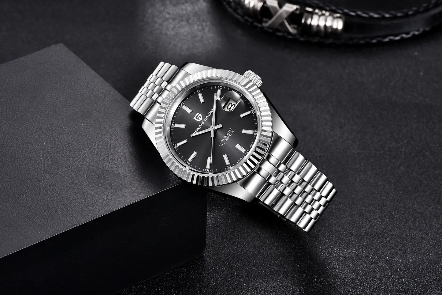 PAGANI DESIGN Man Mechanical Watch Top Brand Luxury Automatic Watch Stainless Steel 100m Waterproof Watch Men Clock Reloj Hombre