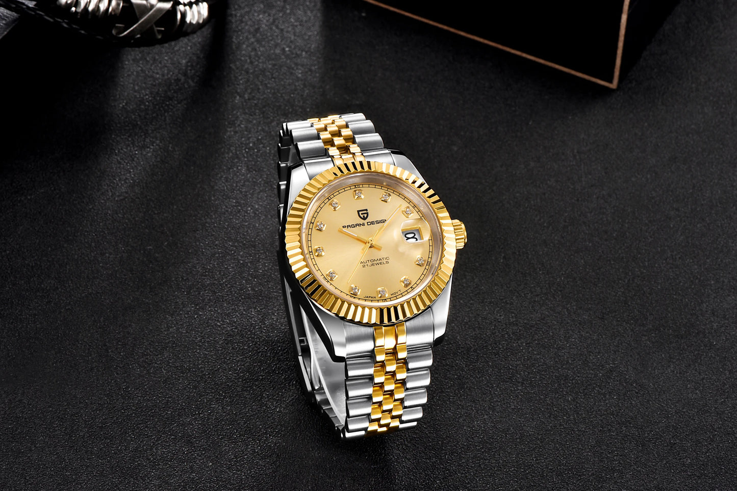 PAGANI DESIGN Man Mechanical Watch Top Brand Luxury Automatic Watch Stainless Steel 100m Waterproof Watch Men Clock Reloj Hombre