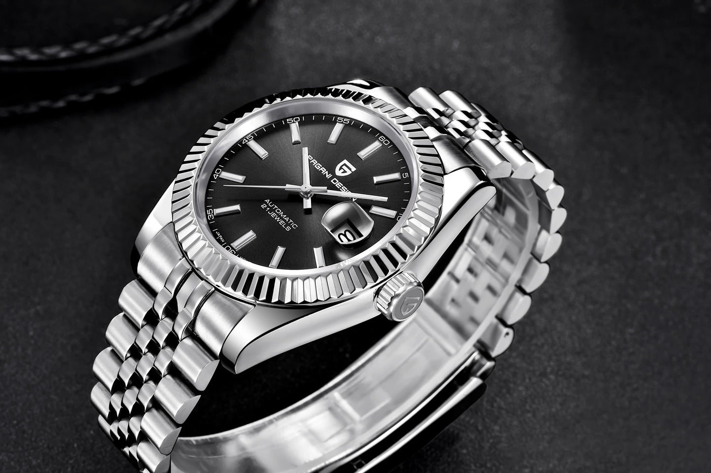 PAGANI DESIGN Man Mechanical Watch Top Brand Luxury Automatic Watch Stainless Steel 100m Waterproof Watch Men Clock Reloj Hombre